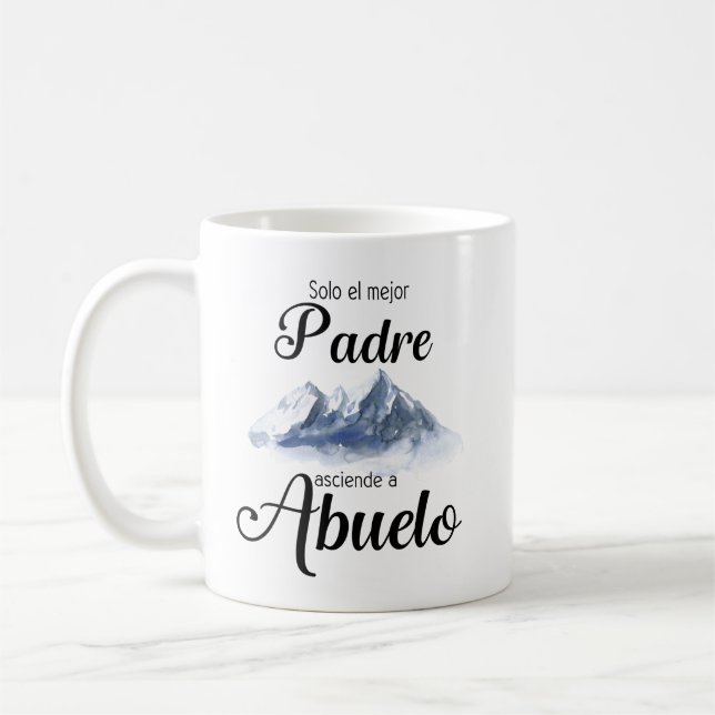 Solo La Mejor Padre Asciende A Abuelo Mug (Left)