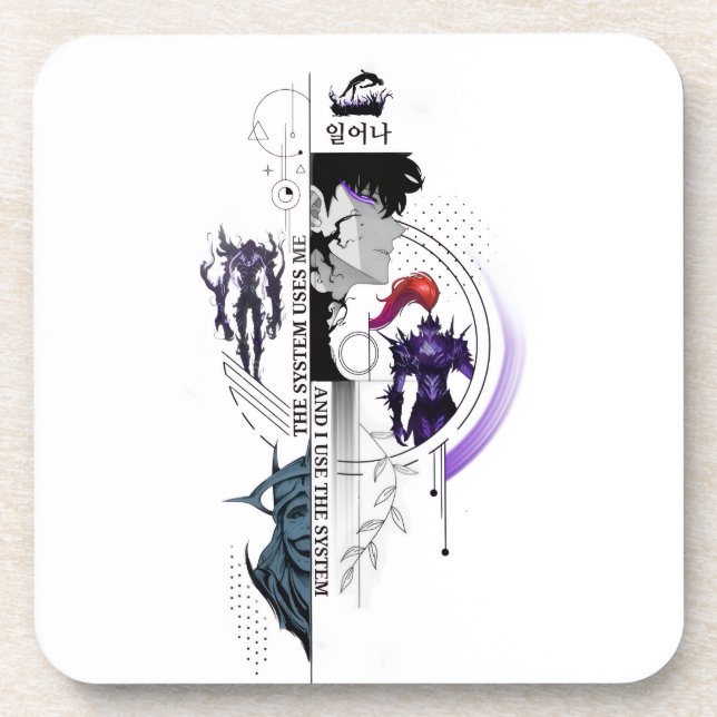 Solo Leveling Anime Coasters - 6 Pack Sung Jin-Woo (Front)