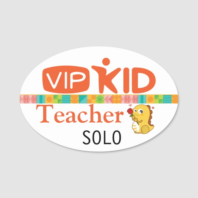 SOLO Meetup Button for Teachers Name Tag (Front)