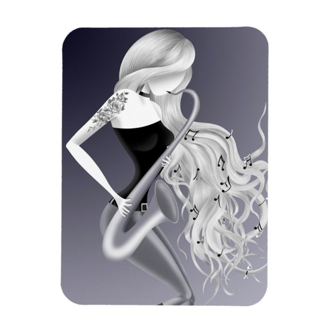 Solo Monochrome Flexible  Magnet (Vertical)