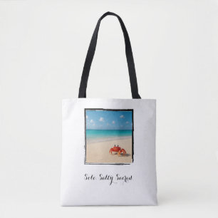 Solo. Salty. Sacred. – Minimalist Beach Tote Bag
