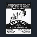 Solo Singer, Karaoke Event Advertising Flyer<br><div class="desc">Solo Singer,  Karaoke Event Advertising Flyer by The Business Card Store.</div>