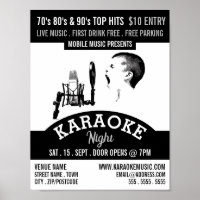 Solo Singer, Karaoke Event Advertising