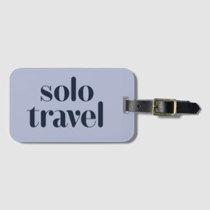 Solo Travel Luggage Tag