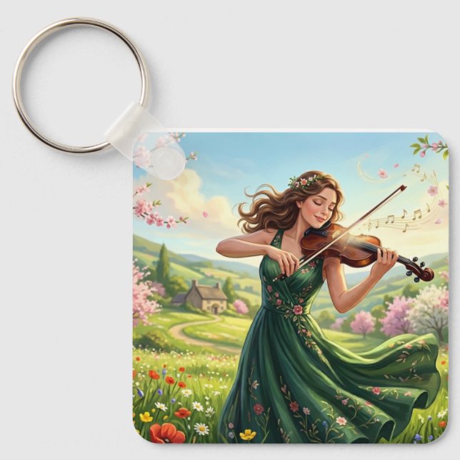 Soloist Violinist Key Ring (Front)