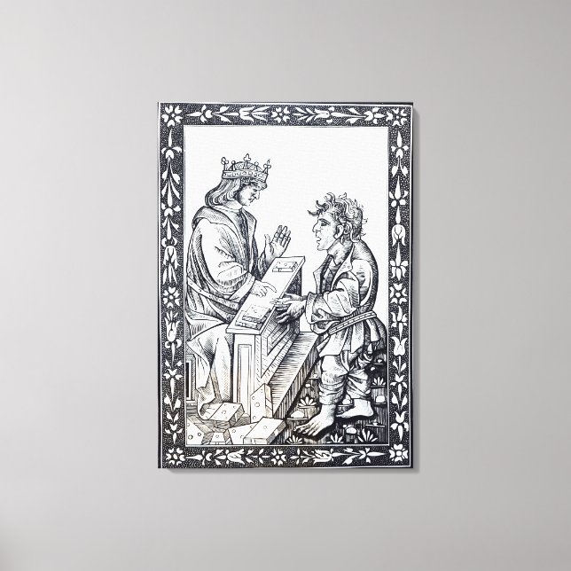 Solomon and Marcoul, illustration from Canvas Print (Front)