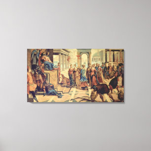 Solomon and the Queen of Sheba Canvas Print