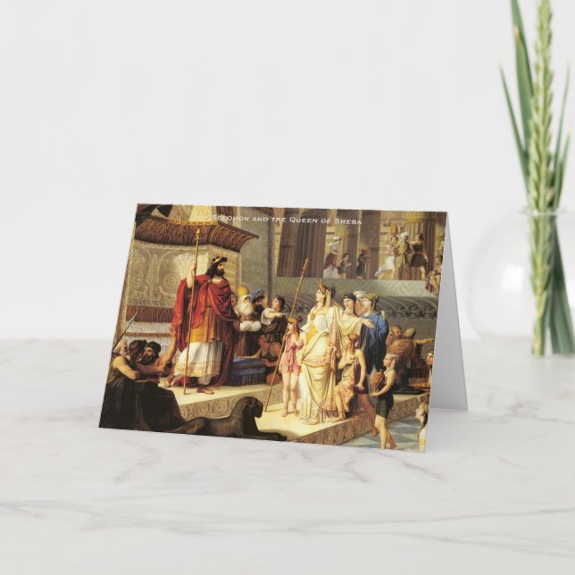 Solomon and the Queen of Sheba - Giovanni De Min Thank You Card (Front)