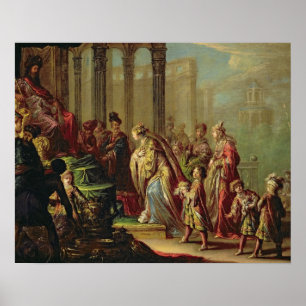 Solomon and the Queen of Sheba, or Esther before A Poster