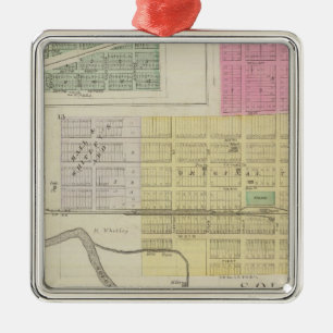 Solomon, Enterprise, Dillon, Detroit, Kansas Metal Tree Decoration