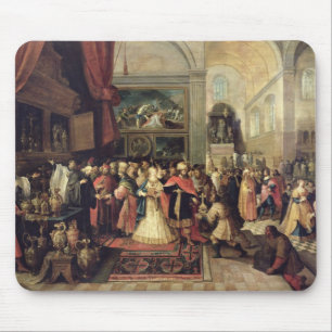 Solomon in the Treasury of the Temple, 1633 Mouse Pad