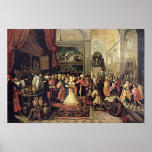 Solomon in the Treasury of the Temple, 1633 Poster