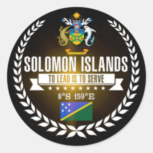 Solomon Islands Classic Round Sticker
