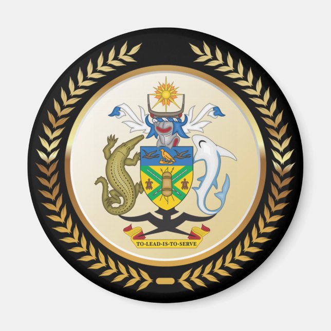 Solomon Islands Coat of Arms Magnet (Front)
