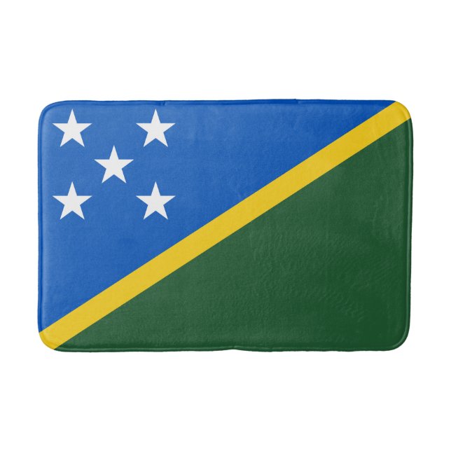 Solomon Islands Flag Bath Mat (Front)