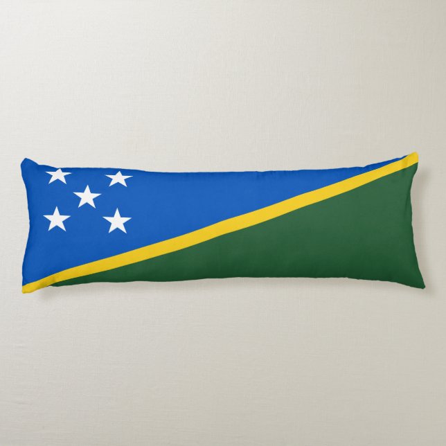 Solomon Islands Flag Body Cushion (Back)
