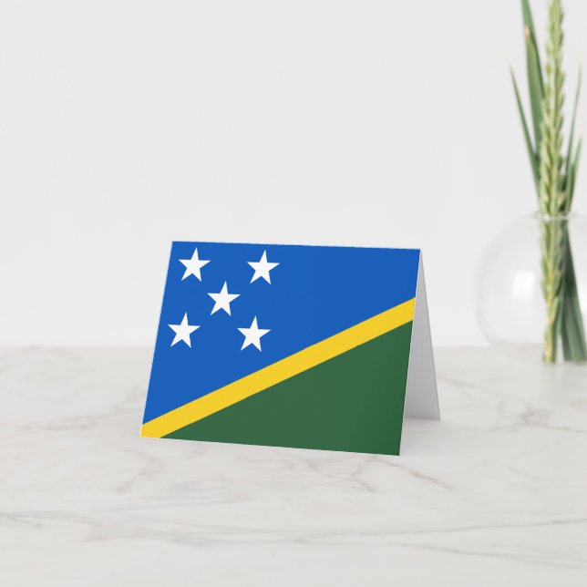 Solomon Islands Flag Card (Front)