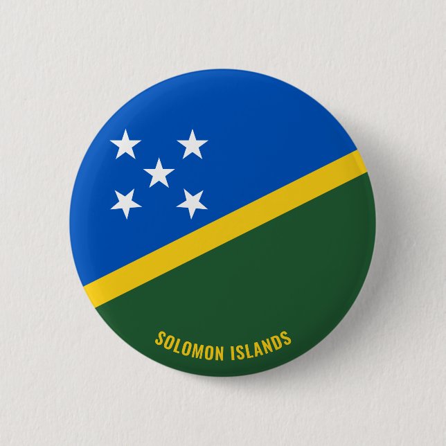 Solomon Islands Flag Charming Patriotic 6 Cm Round Badge (Front)