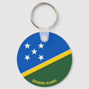 Solomon Islands Flag Charming Patriotic Key Ring