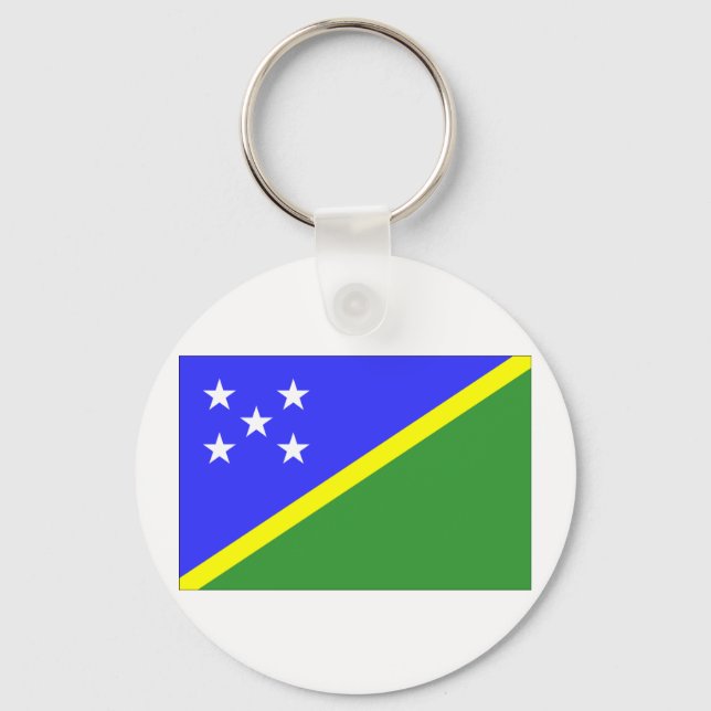 Solomon Islands Flag Key Ring (Front)