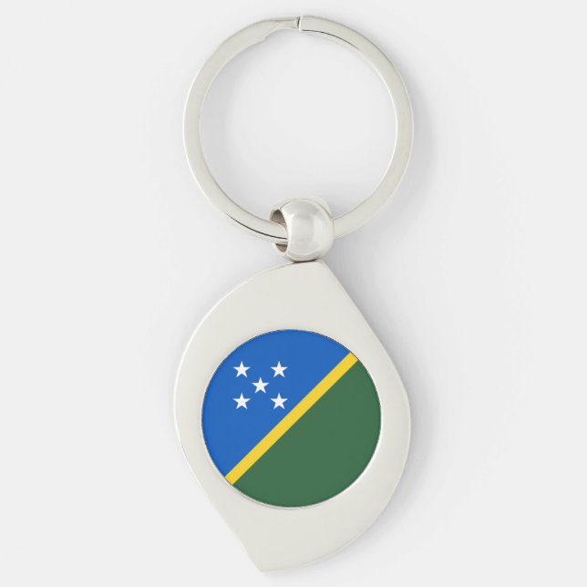 Solomon Islands Flag Key Ring (Front)