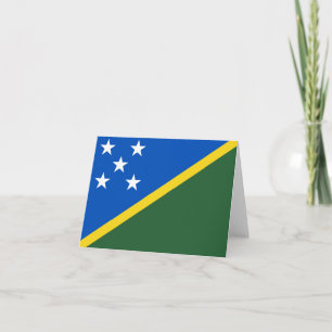 Solomon Islands Flag Notecard