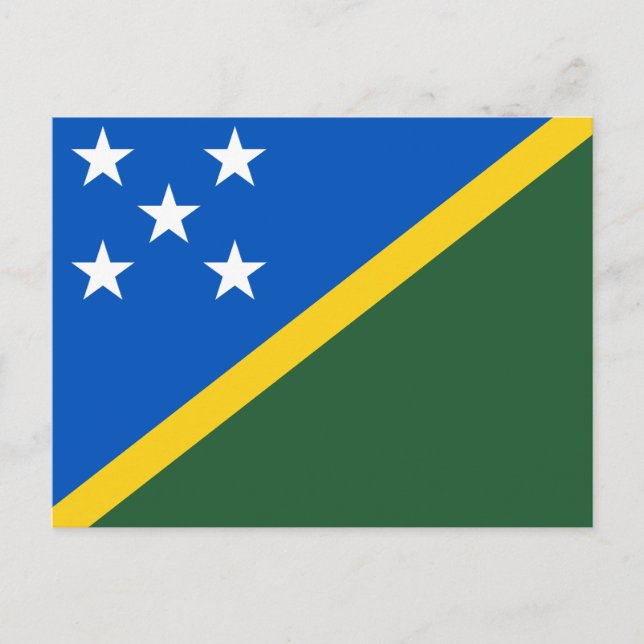 Solomon Islands Flag Postcard (Front)