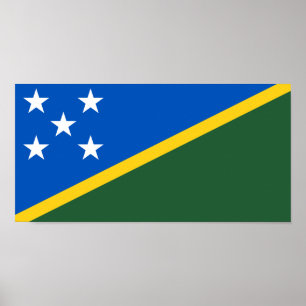 Solomon Islands Flag Poster