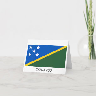 Solomon Islands Flag Thank You Card