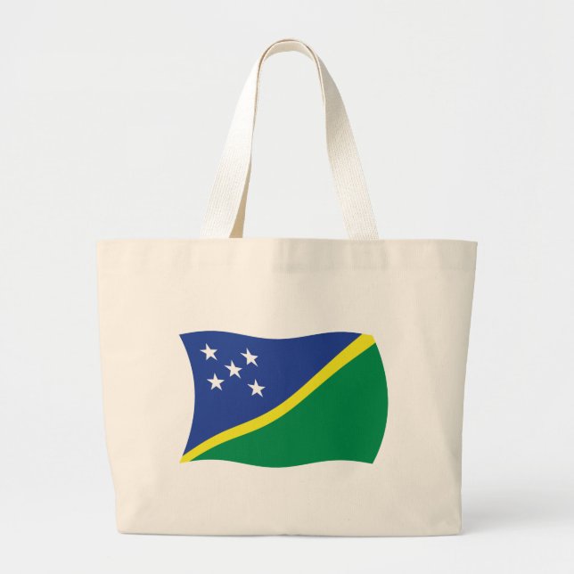 Solomon Islands Flag Tote Bag (Front)