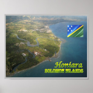 Solomon Islands - Honiara - Aerial View - Poster