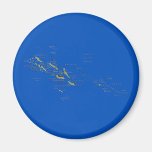 Solomon Islands Map Magnet