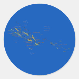 Solomon Islands Map Sticker