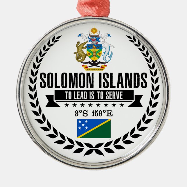 Solomon Islands Metal Tree Decoration (Front)