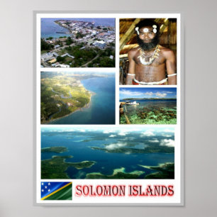 Solomon Islands - Mosaic - Poster