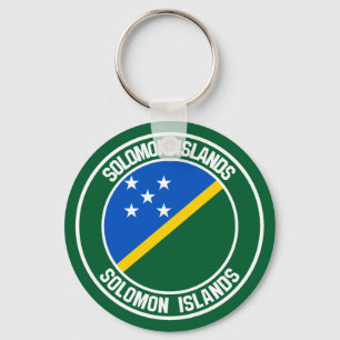 Solomon Islands Round Emblem Key Ring