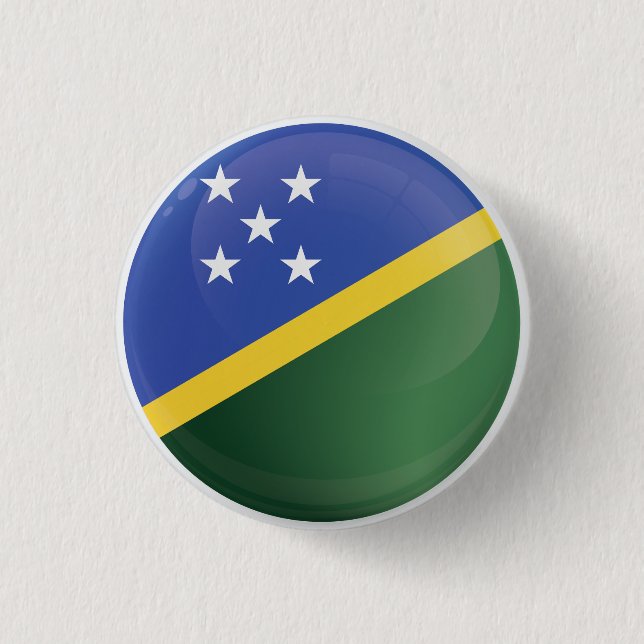 Solomon Islands  Round Icon Flag 3 Cm Round Badge (Front)