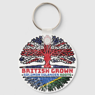 Solomon Islands Solomon Islander British UK Tree Key Ring