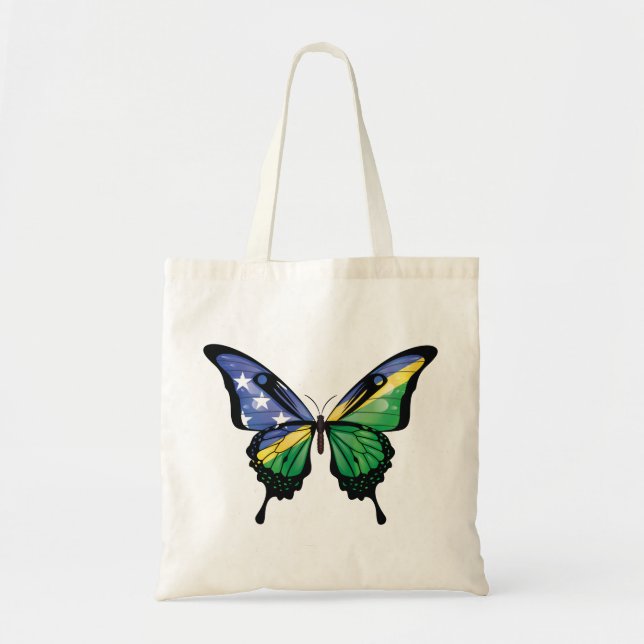 Solomon Islands Swallowtail Butterfly Flag Tote Bag (Front)