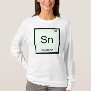 Solomon Name Chemistry Element Periodic Table T-Shirt