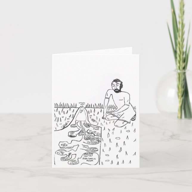 Solomon Observing Ants 🐜  Thank You Card (Front)