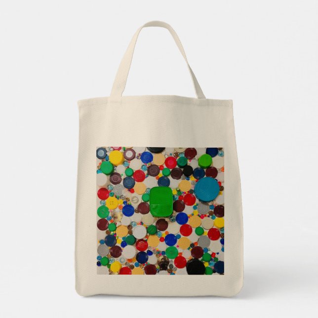 Solomon's Delight: Bottle Cap Art Designer Tote  Bag (Back)