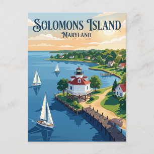 Solomons Island Maryland Postcard