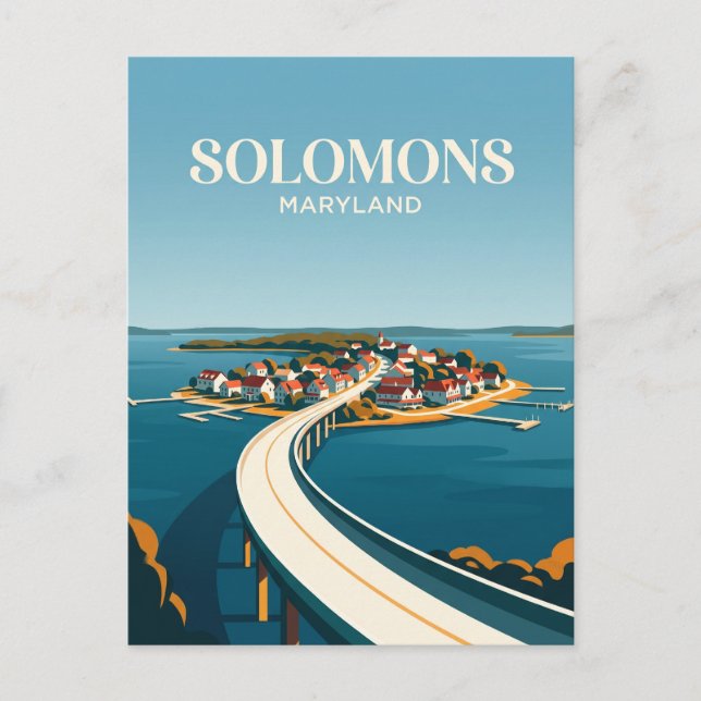 Solomons Island Maryland Postcard (Front)