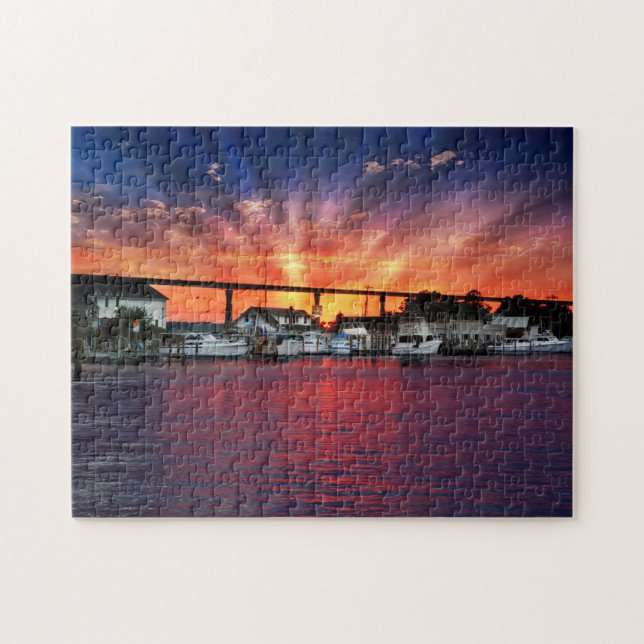 Solomons Island Sunset Jigsaw Puzzle (Horizontal)