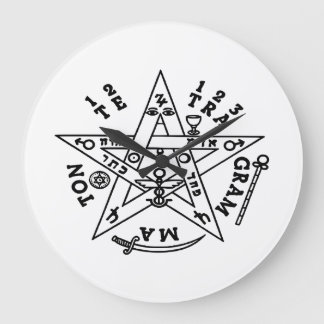 Solomon's Pentagram Large Clock