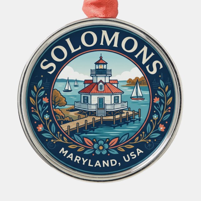 Solomons USA Metal Tree Decoration (Front)