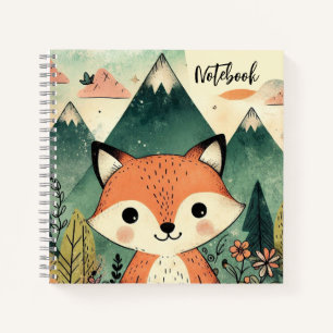 Solstice Fox – Sunset in the Cactus Wilds Notebook