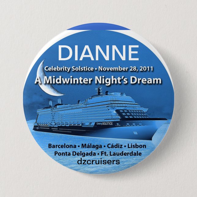 SOLSTICE NOV 28, 2011 7.5 CM ROUND BADGE (Front)