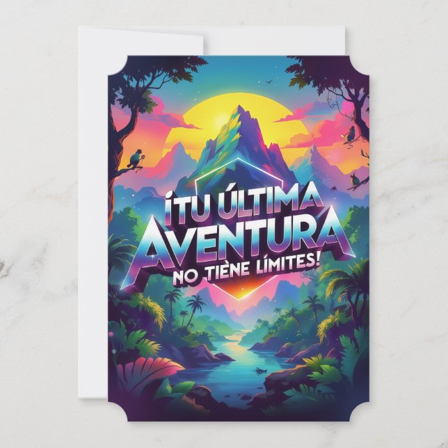 Solteros en aventura invitation (Front)